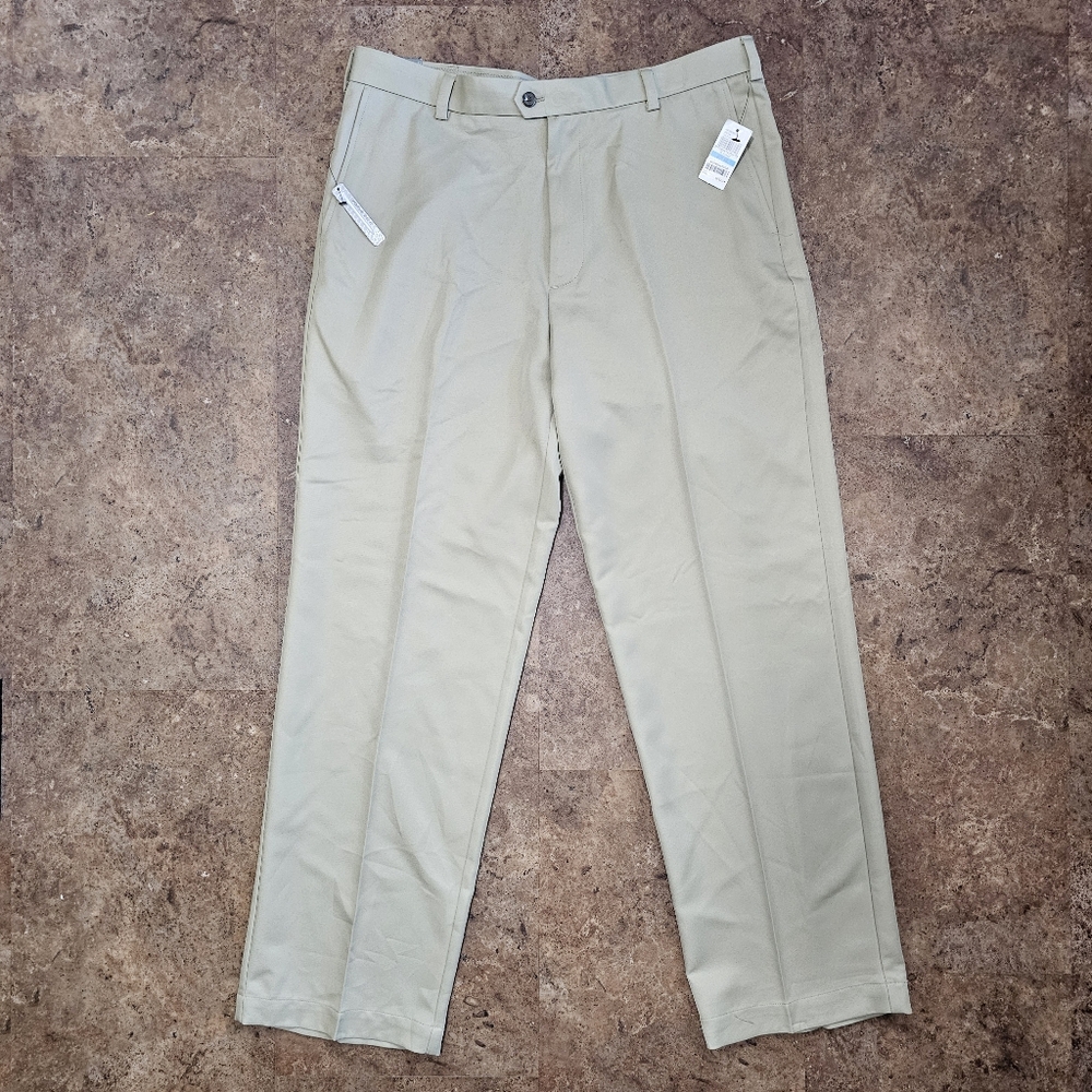 NWT Men's Izod Golf pants 36x32 Tan Xtreme Function Performance Cool FX